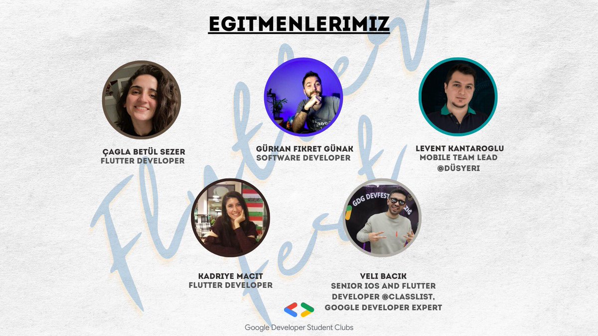 Heyy Merhaba!
✨Flutter Eğitime hazır mısın? İşte bizimle beraber olacak eğitmenlerimiz.🚀
✨Başvurunu hala yapmadıysan link profilde. Son başvuru: 16 Aralık
✍️Eğitim sertifikalıdır!