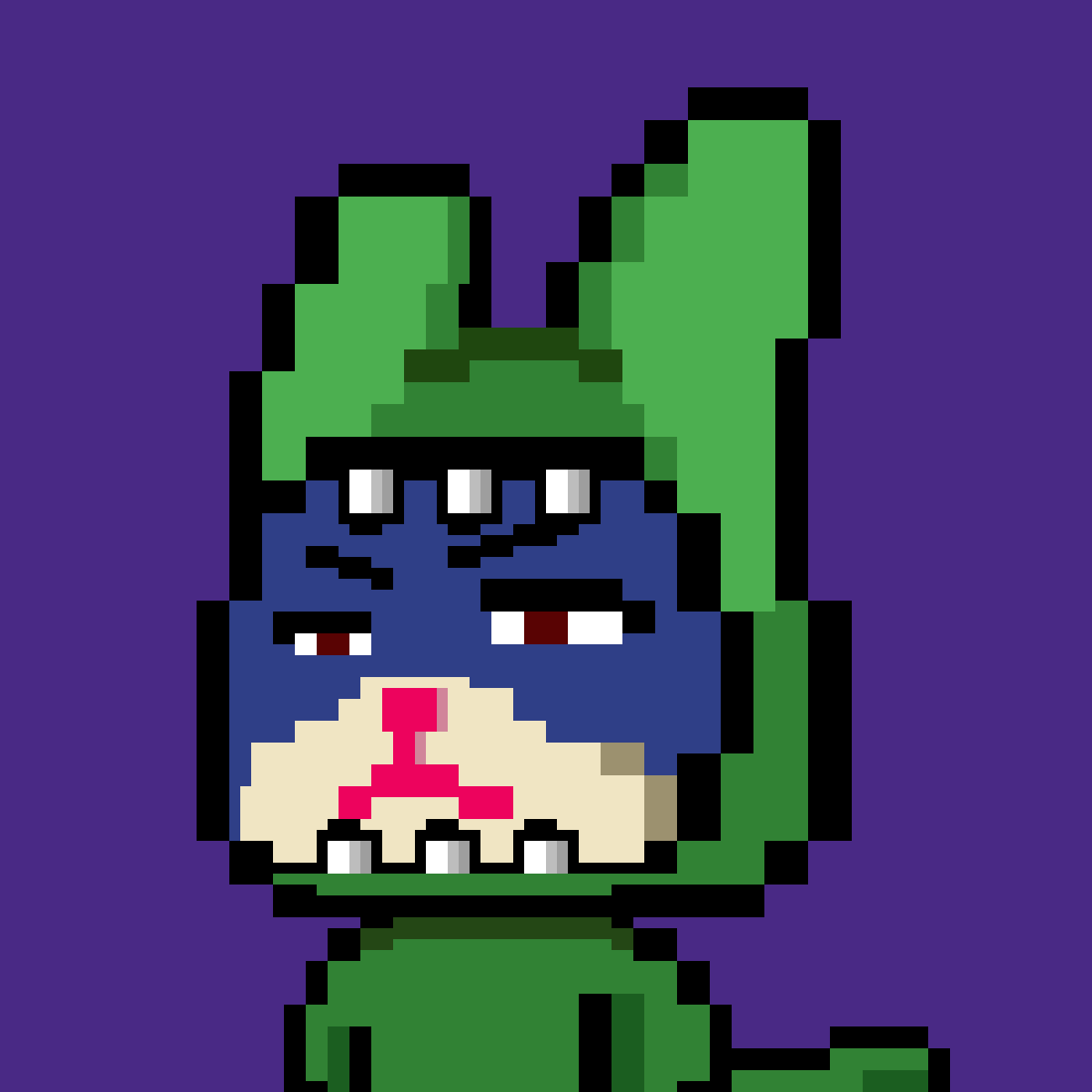 BWH66's tweet photo. "Dinosaur suit"
BUNNY’S WAR HOUSE  👇
https://t.co/Nz7E8Mu0yT

#Metaverse #cryptocurrency #NFT #NFTCommunity #NFTs #NFTGiveaways #nftpixelart  #Ethereum #NFTcollection #rabbit #pixelart https://t.co/r2uWpyILvm