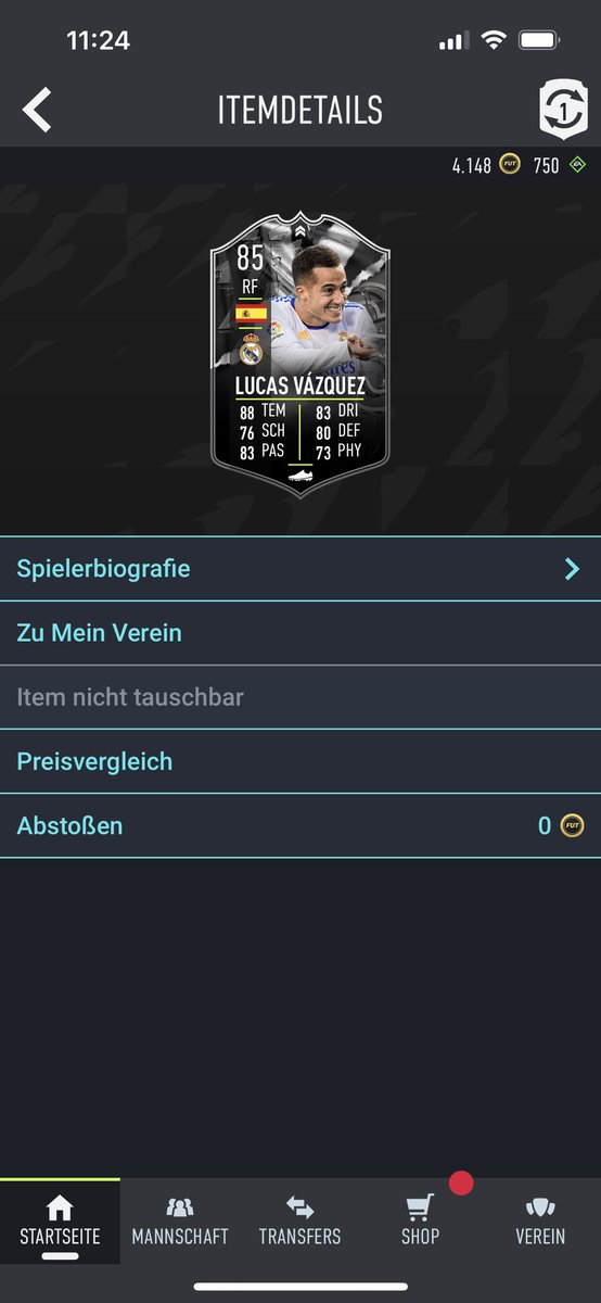 Schon immer in Real Madrid Bettwäsche geschlafen 🙌🏼😂
Alleine schon mit den Stats ne Hammer Karte als offensiver 8er für enge Raute🤝