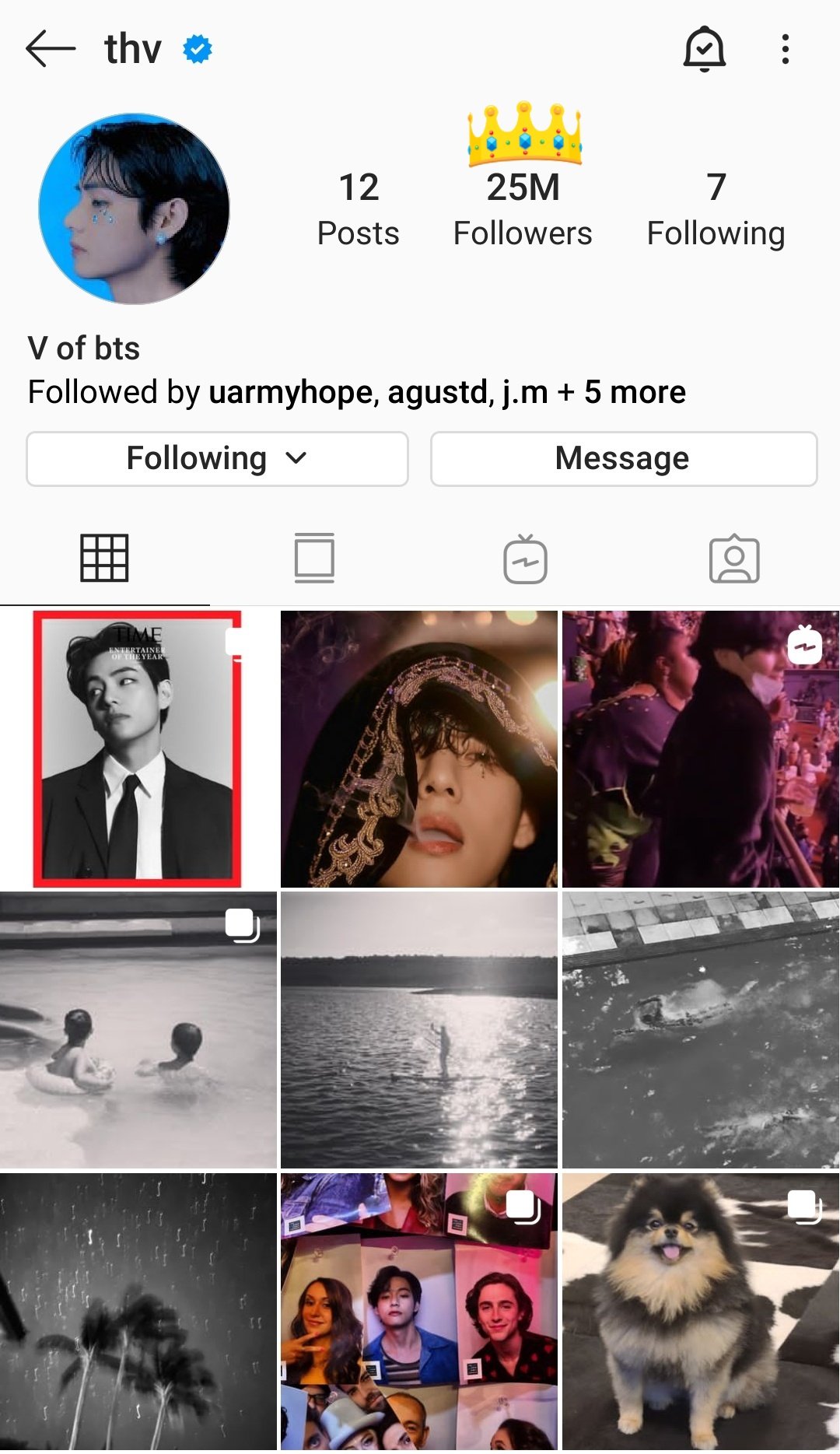 Taehyung India ʰᵒᵗ By V V Twitter Info Kim Taehyung S Instagram Profile Has Gained 25 Million Followers In 6 Days The Fastest In Instagram History Taehyung Btsv 뷔 방탄소년단뷔 T Co Z2l9fwpqac