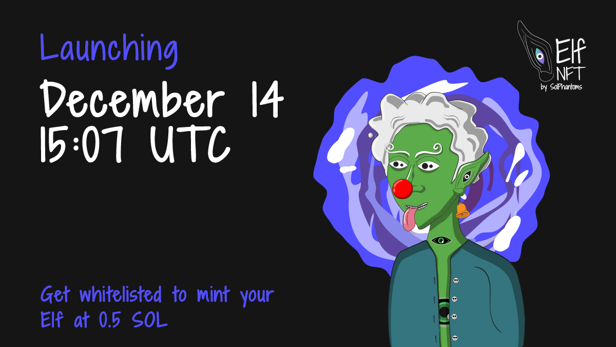 ElfNFT's tweet image. SAVE THE DATE! The elves will be here on 14 December
As seen on:
@howrareis, @nftcalendar &amp;amp; @Upcomingnftsnet