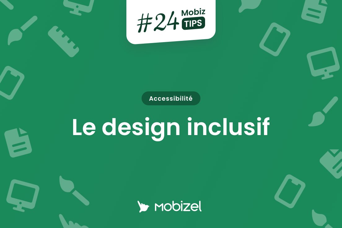 Le design inclusif consiste à concevoir une interface qui laisse le moins de personne de côté. On a détaillé quelques points à travailler pour concevoir dans une démarche inclusive sur notre blog :
mobizel.com/design-inclusi…

#24MobizTips #DesignInclusif #Accessibilité