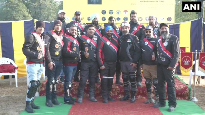 tv9gujarati's tweet photo. Chandigarh | 'Bravehearts Bike Rally' to commemorate India's historic victory in the 1971 war

We're celebrating the golden jubilee of the 1971 war to honour the brave hearts and the martyred heroes of 1971 ops. More than 500 riders will take part in this ride: Col RPS Brar(Retd) https://t.co/axIDDiXjTq
