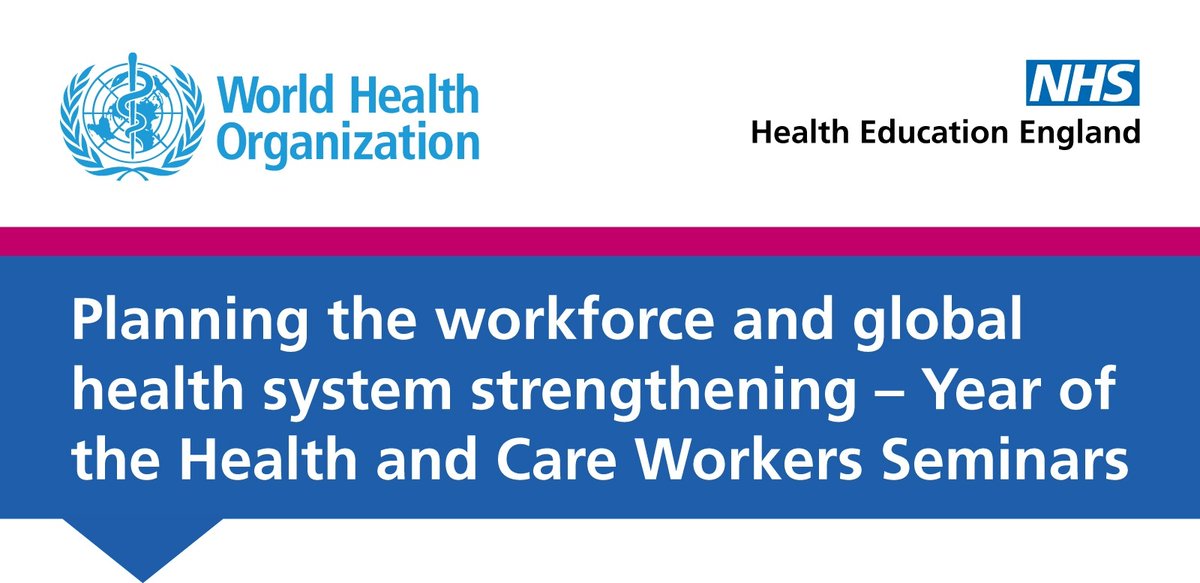NHSE_WTE's tweet photo. Only one day left to register for the first seminar!
HEE and the @WHO are bringing together health and care workforce planners from across the world for a series of seminars, to register to join the first seminar taking place on Dec 13th visit: https://t.co/0cFYSIfAD1 . https://t.co/O6VpOltJLx