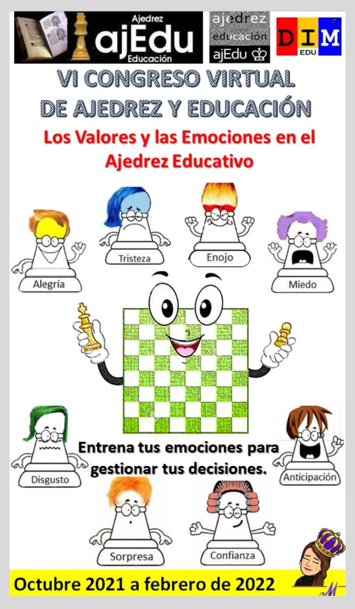 ajEdu4's tweet photo. Desde Maryland (USA) recibimos la ponencia 2 para el VI CONGRESO VIRTUAL DE AJEDREZ Y EDUCACIÓN (ajEdu):  El desarrollo de los valores y carácter usando el Ajedrez de @ThinkPlayGrow1. La podéis analizar y comentar en https://t.co/hWg0pDrf4m
Muchas gracias Fernando. https://t.co/b5B5WpCWpi