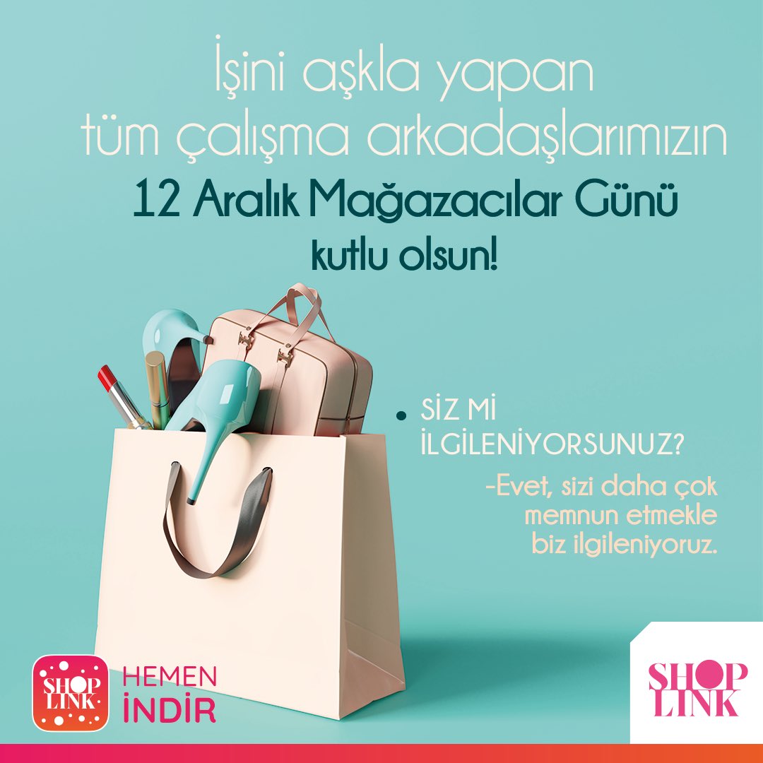 İşini aşkla yapan tüm çalışma arkadaşlarımızın 12 Aralık #MağazacılarGünü kutlu olsun!🛍️🎉