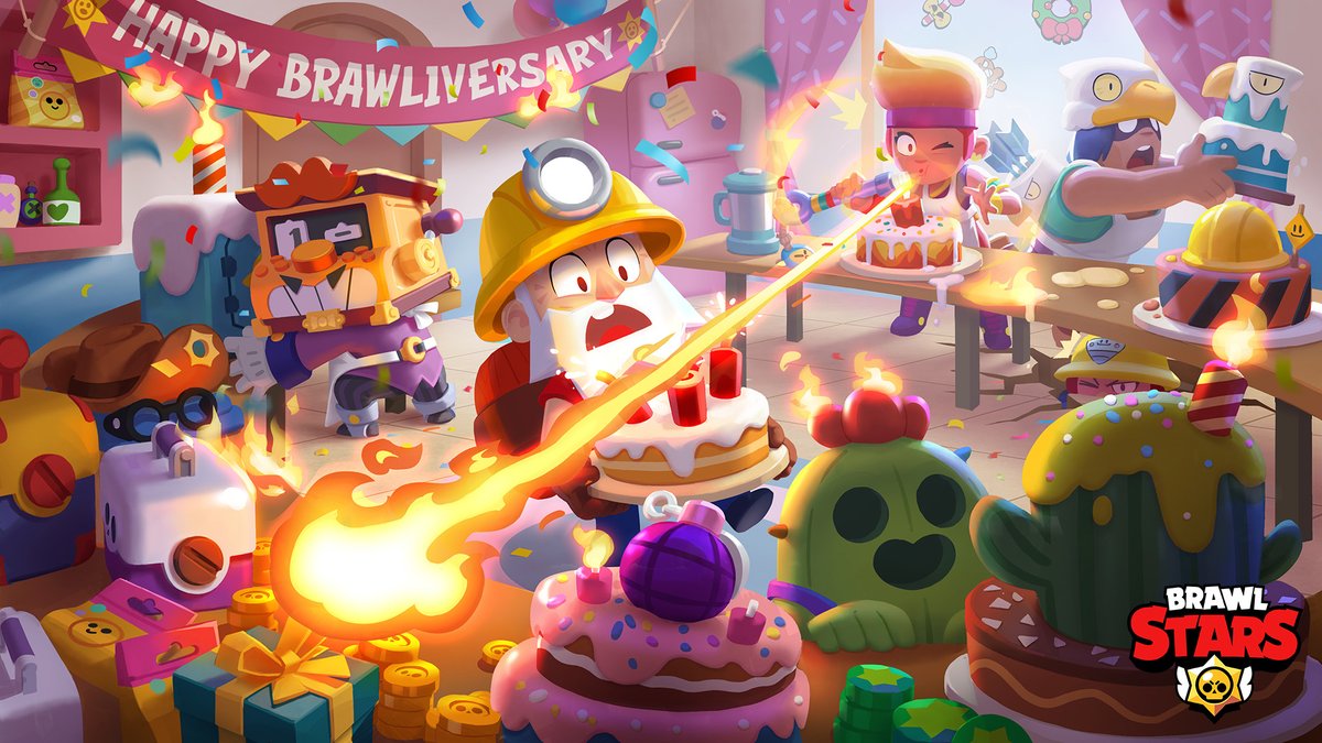 Happy 3rd #Brawliversary! 🎊🎈🎉

Open #BrawlStars every day until 26/12 to receive a daily FREE GIFT! 🎁

Thank you for another year!