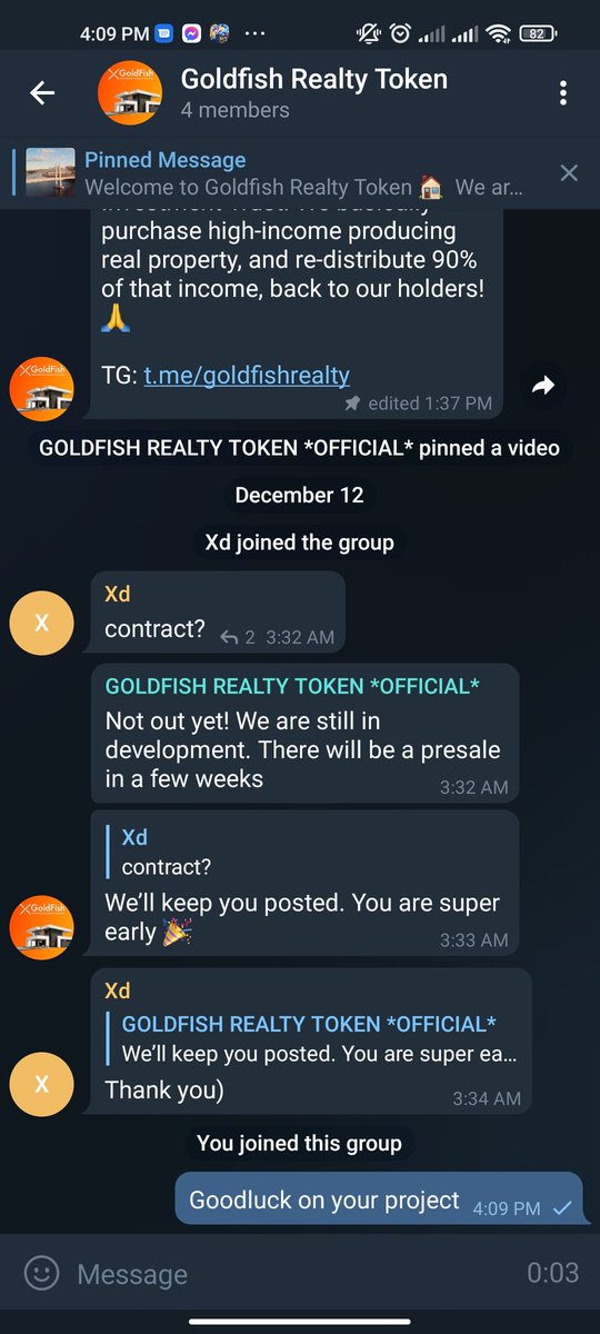 Goldfish Realty Token (goldfishbsc) Twitter