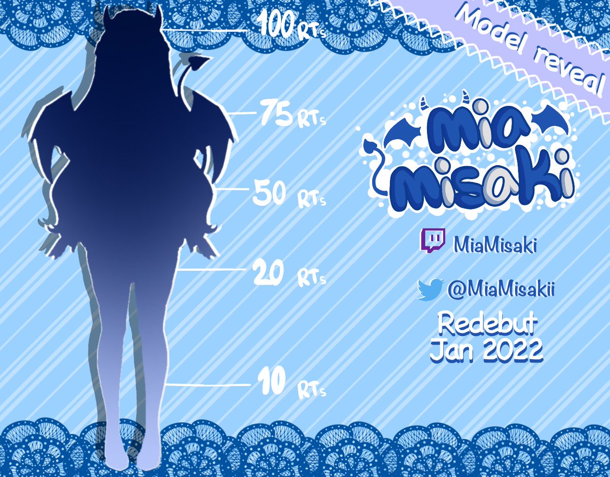 Last post of the night before I head to bed, IM HERE TO ANNOUNCE that my new model is ready- ✨Mia Misaki 2.0 ✨Lets see how far we can go ^___^ I really appreciate RT's hehe 

#VtuberEN #ENVtuber #ModelReveal #VTuberUprising #Vtuber