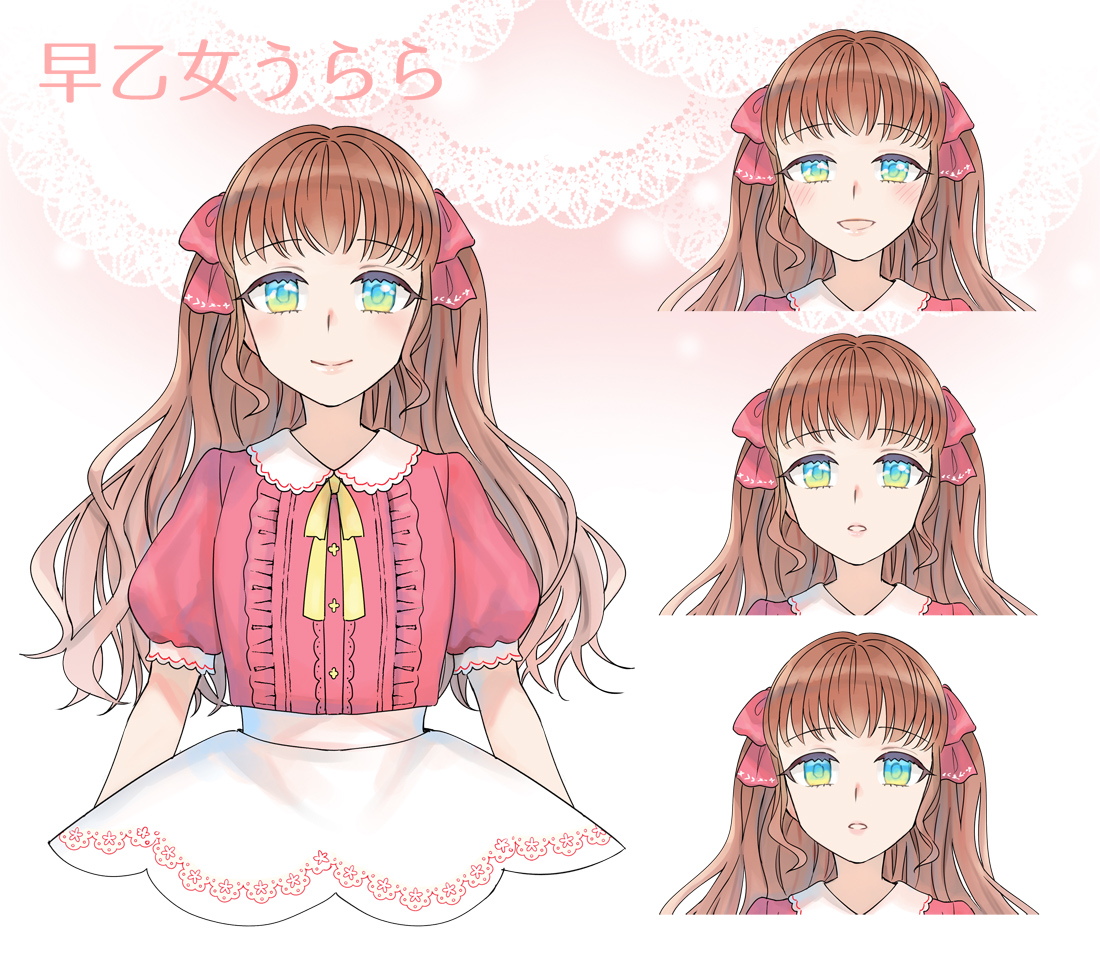 最近描いたTRPG用立ち絵、うららさんと江田君。わりと両極端のキャラになりましたね～ 