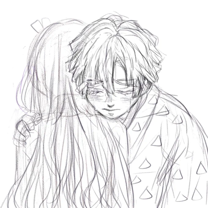 苦しいよ、ねずこちゃん
だいすきなんだ

-----

描きたいとこだけrkgk 