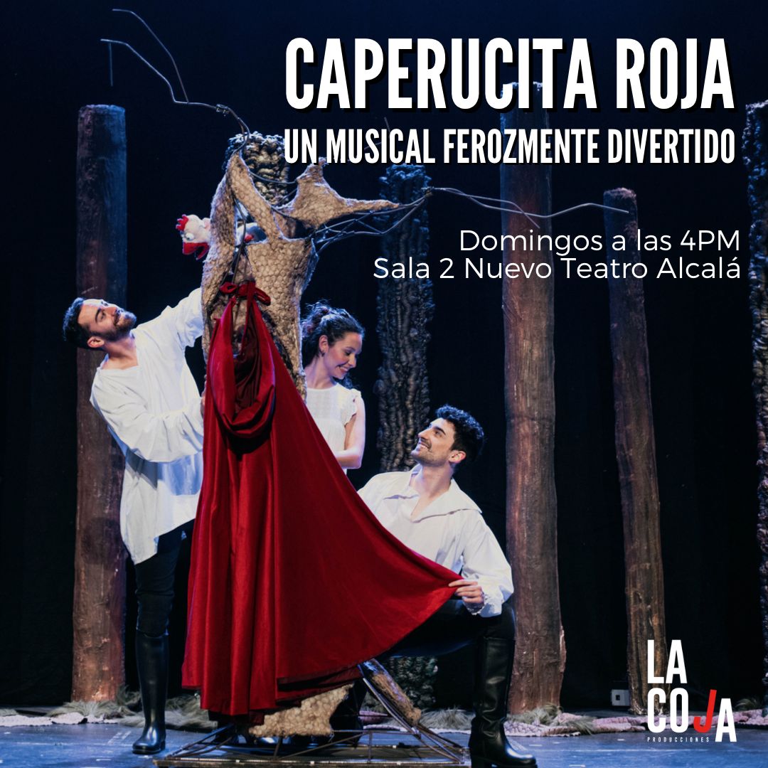 TEATROMADRID's tweet photo. ¿A que peligros se enfrentan los niños de hoy en día? ¿Cual es su lobo feroz? ¿Cual es la verdadera moraleja de Caperucita Roja? ¿No te entretengas en el bosque? La verdadera moraleja es: búscala hoy en CAPERUCITA ROJA EL MUSICAL #NuevoTeatroAlcalá  https://t.co/Jkly1yOD49 https://t.co/9FjuRhoQsX