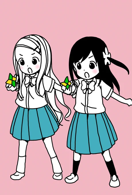 同じサイズのぼっちとソトカ
#ぼっち生活 