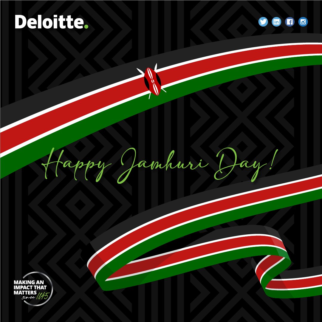 Happy Jamhuri Day to all Kenyans! Wishing you all peace, love and unity as we celebrate 58 great years of our country's independence. #JamhuriDay2021