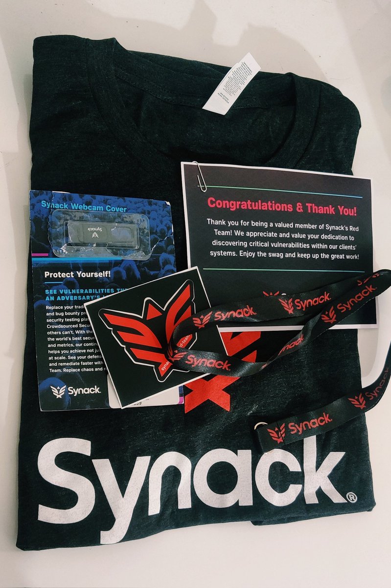Sunil45_'s tweet image. Thank you @SynackRedTeam ❤️❤️

#infosec #bugbounty