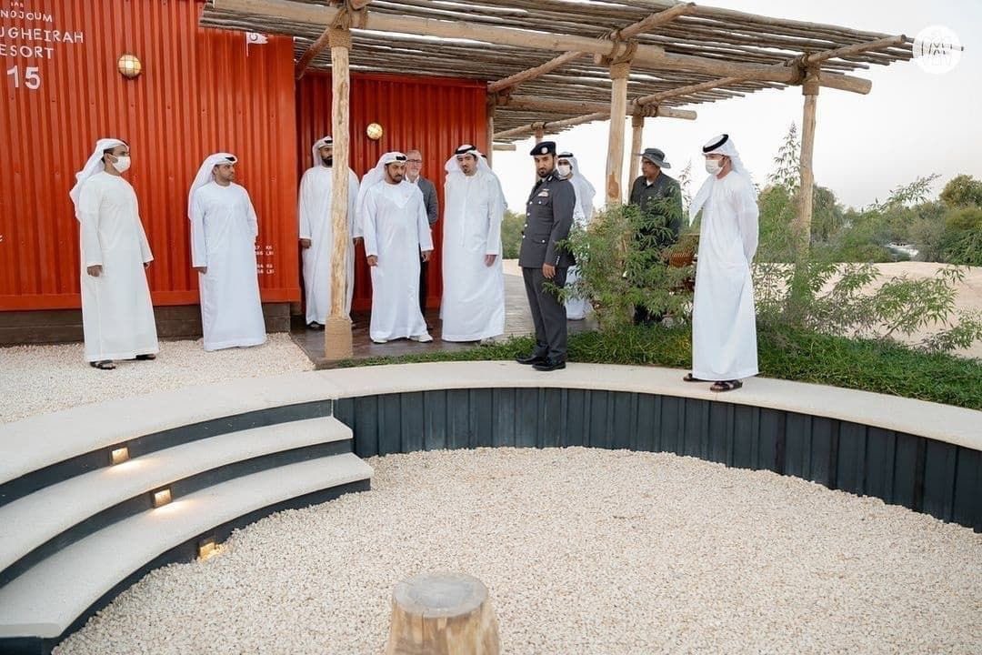 _tornadogroup's tweet photo. His Highness Sheikh Hamdan bin Zayed Al Nahyan has inaugurated Bab Al Nojoum Al Mughira Resort in Al Mirfa City, Al Dhafra region, a proud achievement of Tornado Group.
credits to: @admediaoffice @abudhabidmt
#almirfa #aldhafra #region #municipality #eco #tourism #tornado https://t.co/j9Ydk3ujee