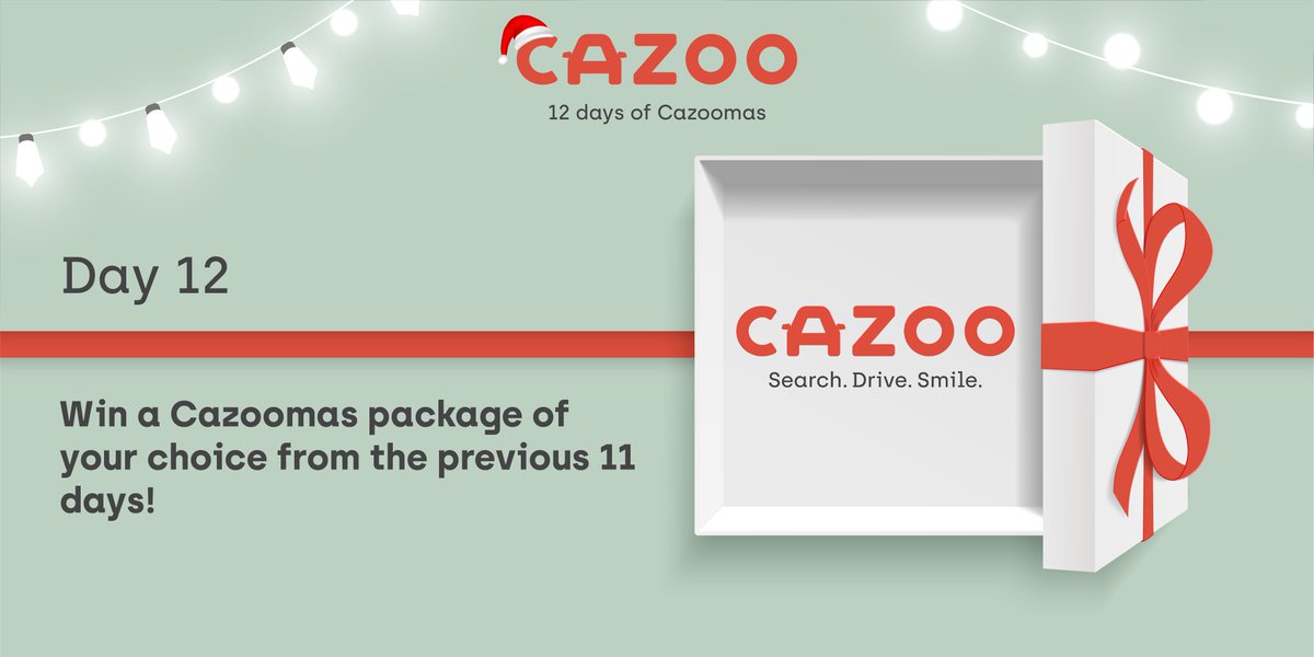 Cazoo (@cazoohelp) on Twitter photo 🎁 On the 12th day of #Cazoomas, Cazoo gave to me… 🎁
One bundle of your choice from the previous 11 days! 🎉
To enter:
⭐️ RT this post
⭐️ FOLLOW <a href="/CazooUK/">Gara Tam Kỳ Auto - Xe ô tô cũ, xe tải cũ Quảng Nam</a>
Competition closes at 9am on 13.12.21 - T&Cs apply. 🎁 On the 12th day of #Cazoomas, Cazoo gave to me… 🎁
One bundle of your choice from the previous 11 days! 🎉
To enter:
⭐️ RT this post
⭐️ FOLLOW <a href="/CazooUK/">Gara Tam Kỳ Auto - Xe ô tô cũ, xe tải cũ Quảng Nam</a>
Competition closes at 9am on 13.12.21 - T&Cs apply.