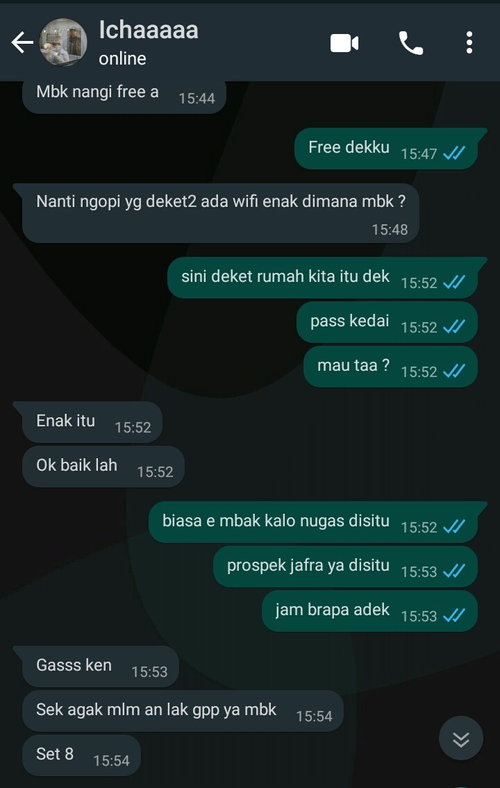 Di ajak ngopi doi ❌
Di ajak ngopi sepupu ✅