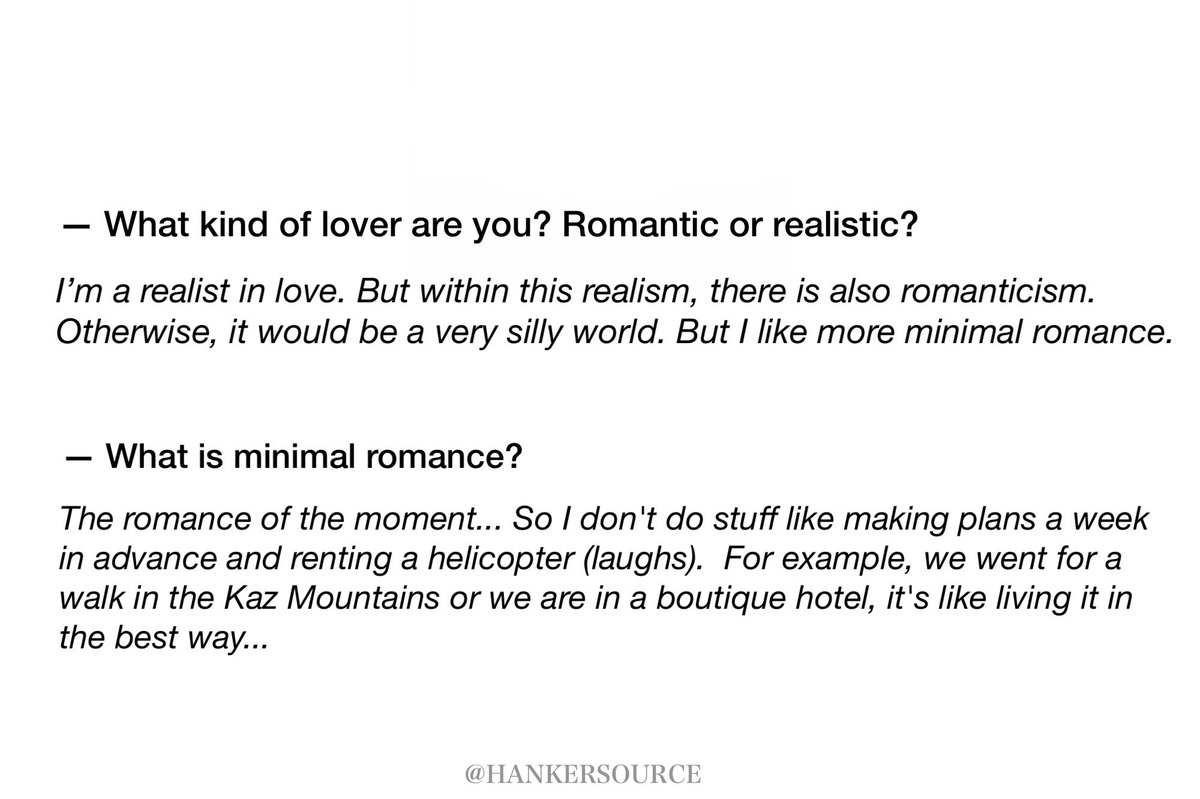 HankerSource's tweet photo. — 📰 Kerem’s translated interview for “Hürriyet Pazar”, talking about love and his relationship with Hande.🤍

• #KeremBürsin • #HandeErçel • https://t.co/pfrYtpM8zL