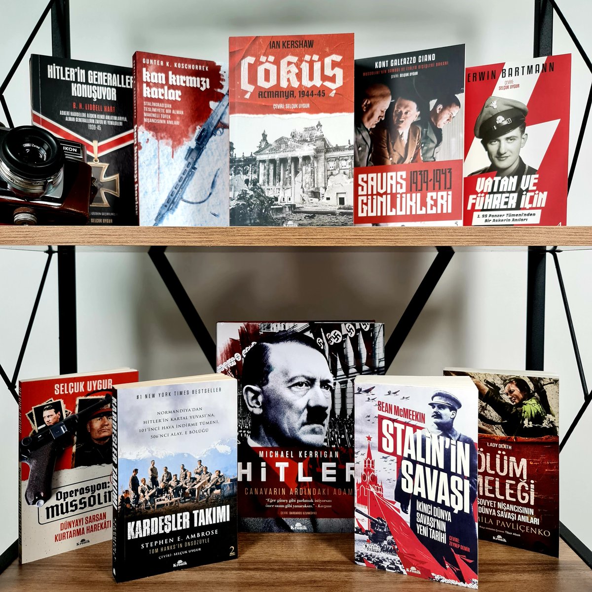 ww2turkiye's tweet image. 🎉ÇEKİLİŞ🎉Bu tweet’i retweet edip, hesabımızı takip eden 5 kişiye, @KronikKitap İkinci Dünya Savaşı serisinden istedikleri bir kitap hediye. 
Son katılım: 19 Aralık Pazar, saat 24.00