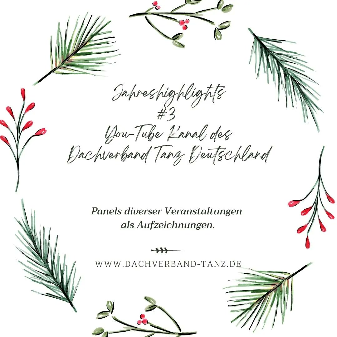 🌟🌟🌟Jahreshighlight #3: Der überarbeitete You-Tube Kanal des Dachverband Tanz mit Playlists, z.B. zum „Symposium Positionen:Tanz#4 Zugänge schaffen - Diversität“. Macht es Euch mit einer heißen Schoki auf dem Sofa bequem und schaut mal vorbei an diesem 3. Advent. 🌟🌟🌟