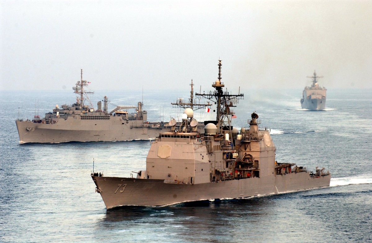 #UnitedStatesCongress has decided to take out of service only 5 CG Ticonderoga Class compared to 7 planned by the @USNavy To the latter the choice of the 5
#USSSanJacinto CG56
#USSLakeChamplain CG57
#USSMonterey CG61
#USSHùeCity CG66
#USSAnzio CG68
#VellaGulf CG72
#PortRoyal CG73
