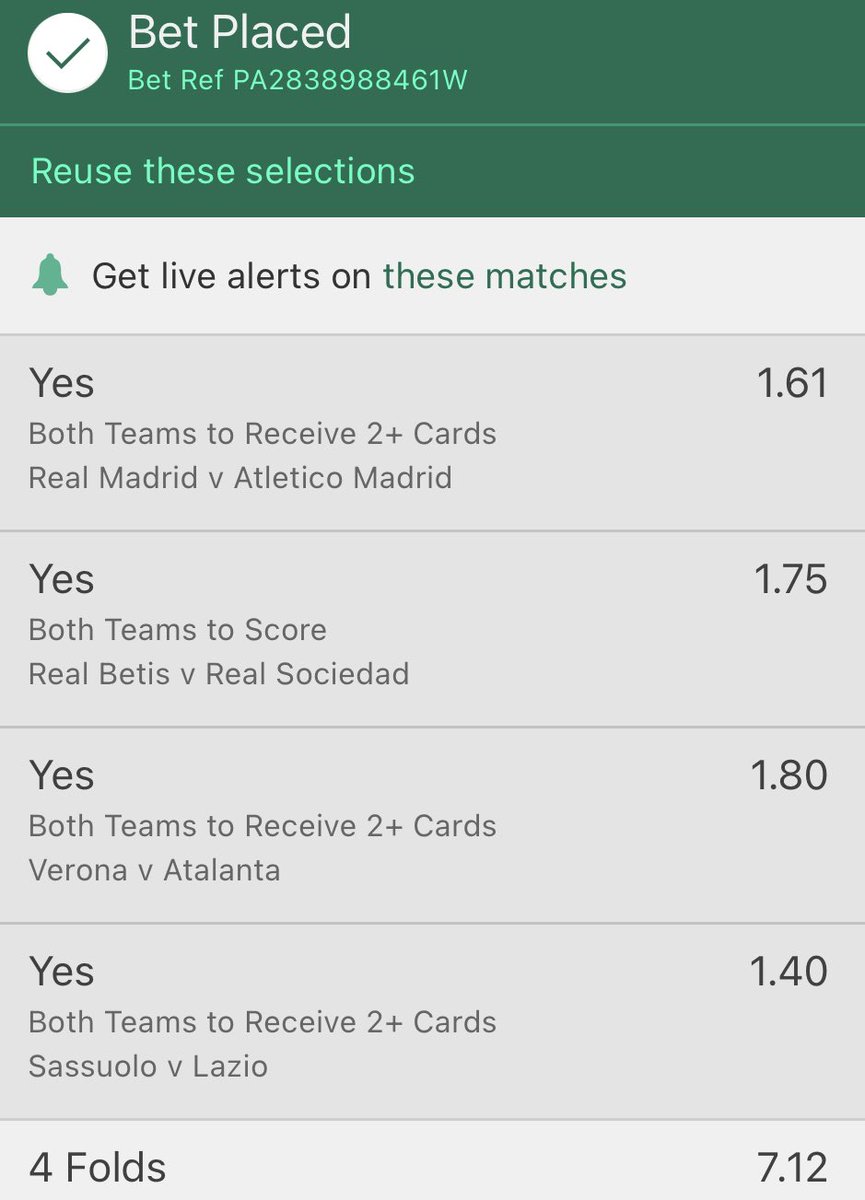 BetBibleTips's tweet photo. ⚽️ #SecretsSundayAcca ⚽️
Bet slip attached @ 7.12
Stake: 1 unit
HIT 💙 IF YOU’RE ON! https://t.co/pYVhpA8Nbu