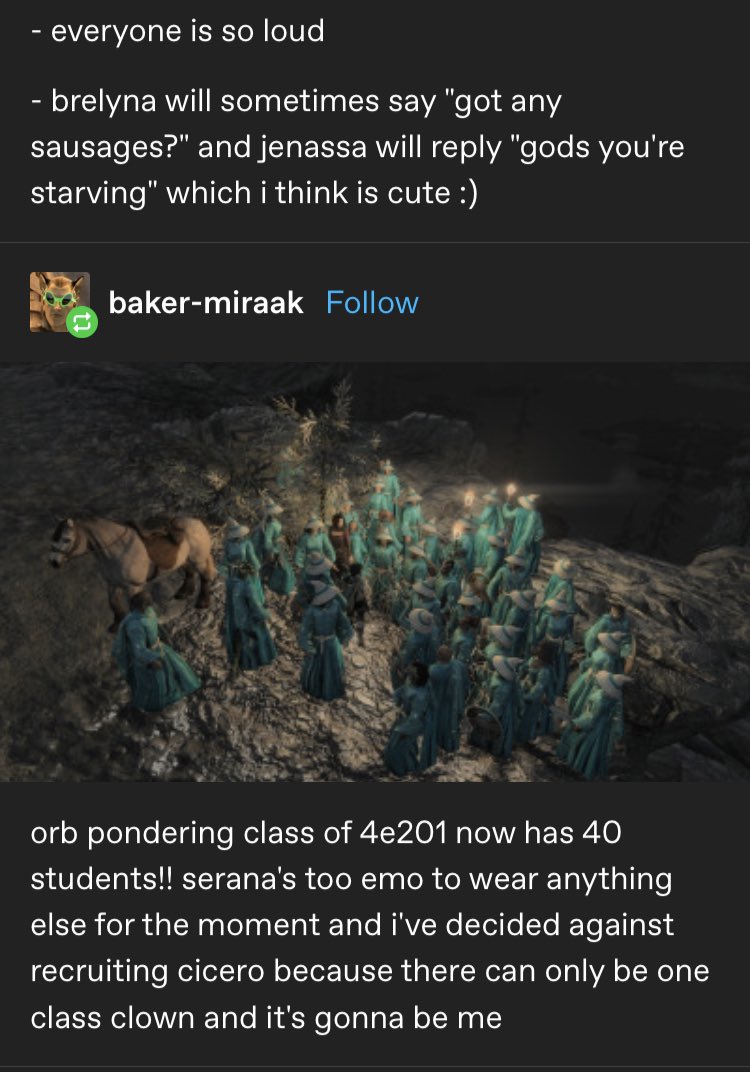 SarensArt's tweet photo. I am in tears over this Skyrim mod https://t.co/l16Rjlbv6W