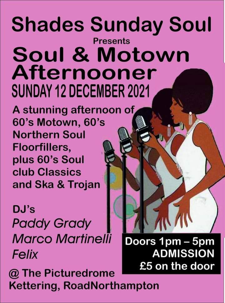 NN Events (@nrthmptonevents) on Twitter photo Soul & Motown Afternooner at <a href="/_Picturedrome/">The Picturedrome</a> today (Sunday)
Between 1pm and 5pm you can enjoy some 60s Motown, Northern Soul Floorfillers plus lots more
๐ Entry: ยฃ5 on the door Soul & Motown Afternooner at <a href="/_Picturedrome/">The Picturedrome</a> today (Sunday)
Between 1pm and 5pm you can enjoy some 60s Motown, Northern Soul Floorfillers plus lots more
๐ Entry: ยฃ5 on the door