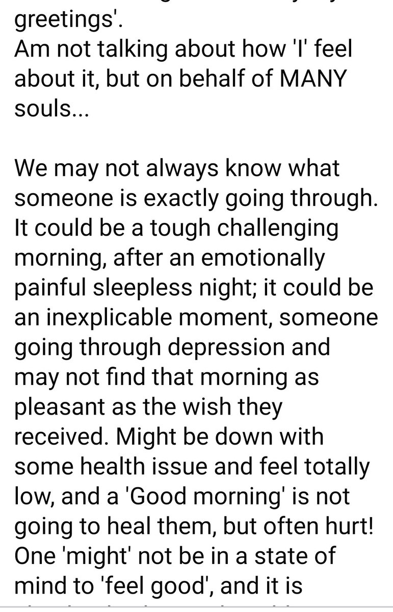 Madhumathi_Inks's tweet photo. "Online" doesn't mean "Am free".
Not to hurt anyone. Just a friendly request to 'think' before you forward something...
Good intentions alone aren't sufficient; we need to empathise. Think from different perspectives before we act.
#WhatsAppForwards #Mentalhealth #RespectSpace https://t.co/TXaxNwTj3L