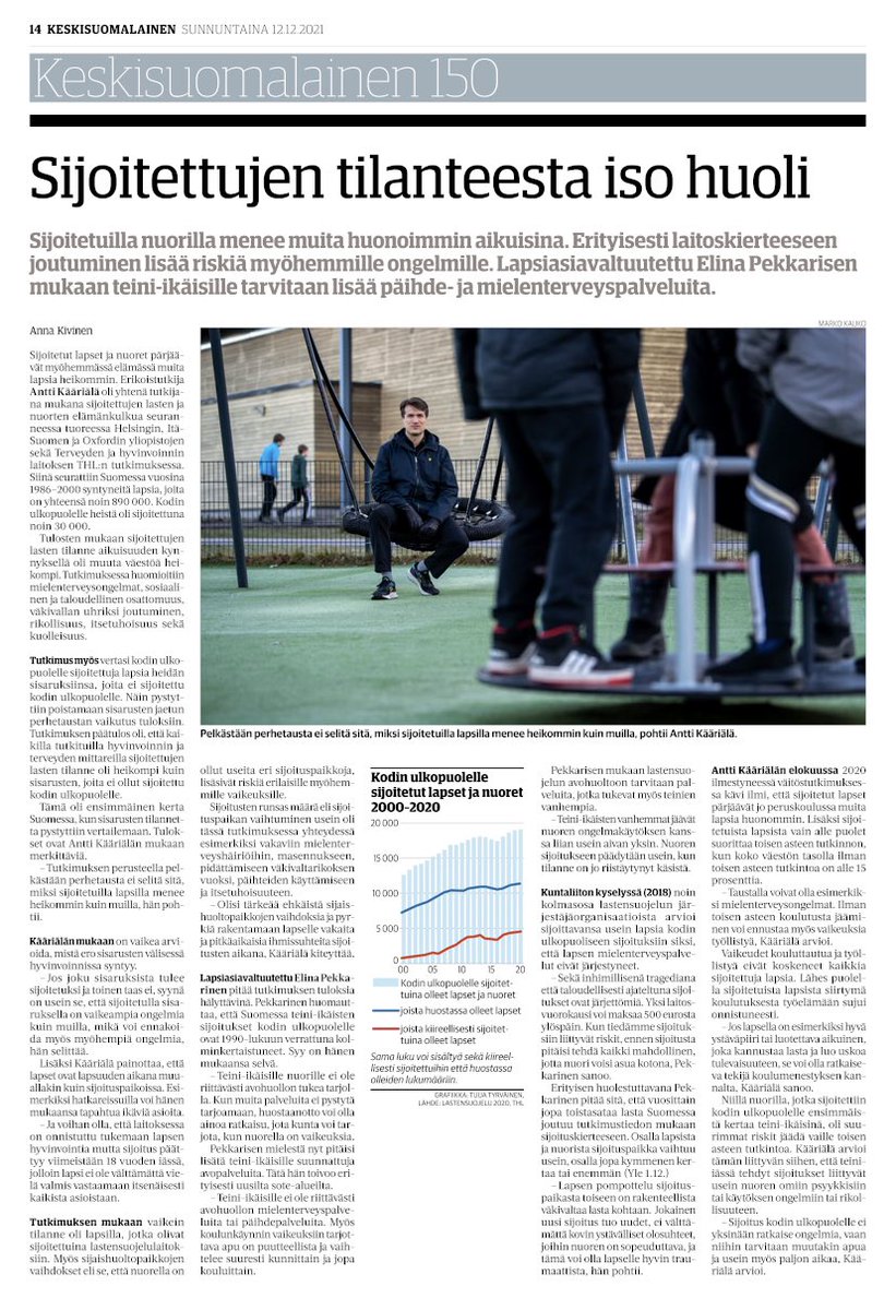 CValivaara's tweet photo. @STEA jatkaa Sisukas-toimintamme tukemista, jotta sijoitetut lapset saisivat tarvitsemansa tuen koulunkäyntiinsä ja mielen hyvinvointiinsa asuinpaikasta riippumatta! Sisukas-toiminta on tutkitusti vaikuttavaa. Autetaan lapsia ja nuoria ”takamatkalta toivoon!”
#sisukas @PesapuuRy https://t.co/GLsKkLexn1