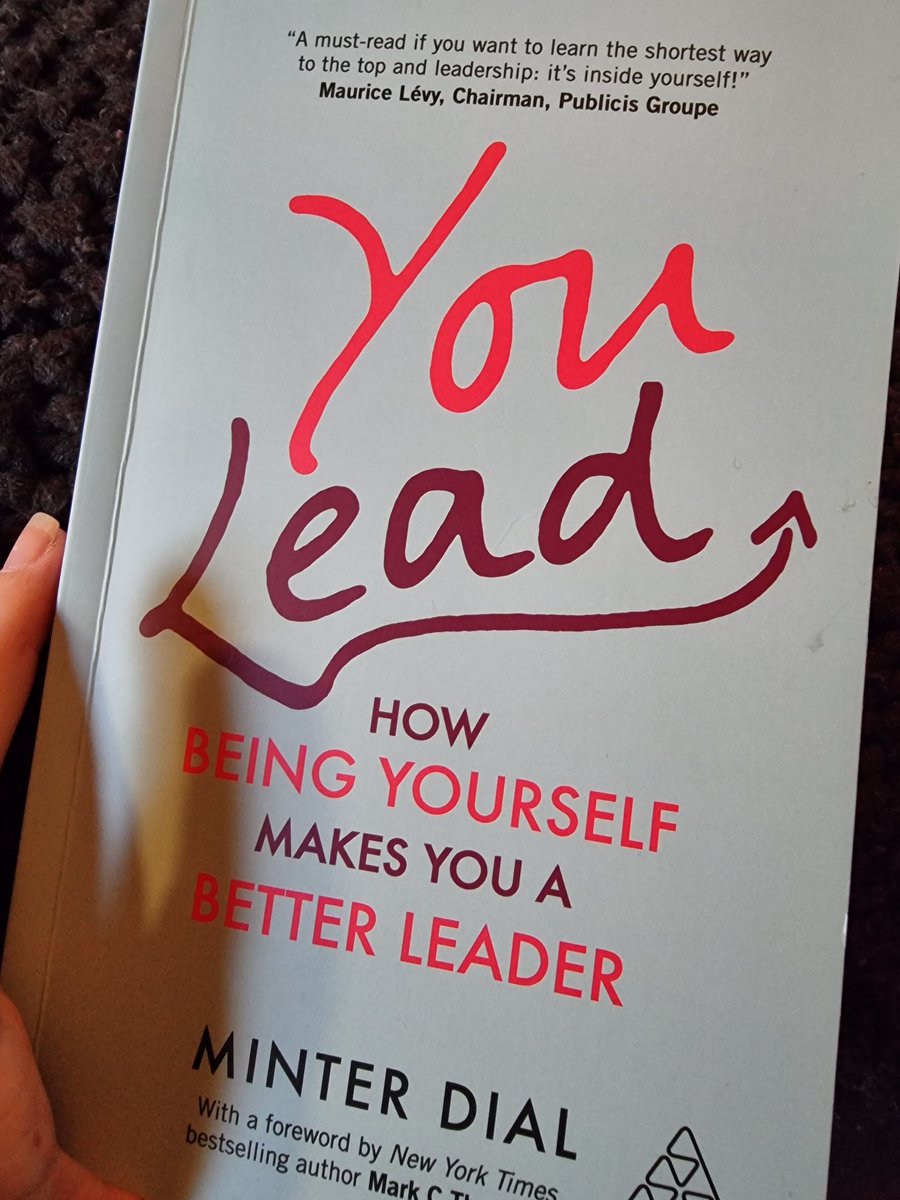 Sunday morning read whilst I have a quick hour of peace from the little one 👧🏼  Was interested in this book by <a href="/mdial/">Minter Dial, Professional Speaker @PangoSports</a> because I think it's easy for me to fall into being a possibly overly professional version of me at work... the me I think I should be, rather than the me I am 🤷🏻‍♀️