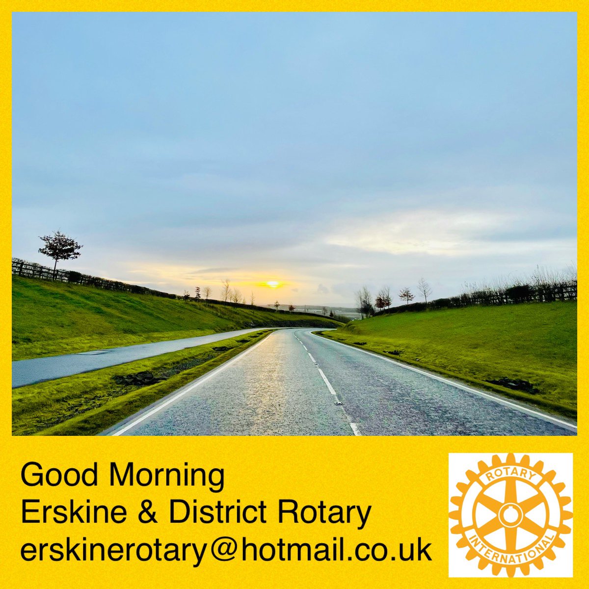 Erskine and District Rotary (@erskinerotary) on Twitter photo Good Morning! Happy Sunday. <a href="/rashielee/">Rashielee Care Home</a> <a href="/SmallsforAll/">SmallsforAll</a> <a href="/Muthu_Glasgow/">Muthu Glasgow River Hotel</a> <a href="/EndPolioNow/">EndPolioNow</a> <a href="/rotaryscotland/">Rotary in Scotland</a> <a href="/ewsrotary/">Rotary E-Club of the West of Scotland</a> <a href="/glasgowrotaract/">Glasgow Rotaract</a> <a href="/rotaract/">Rotaract</a> <a href="/RotaryGBI/">Rotary GB & Ireland</a> <a href="/Ingliston/">Ingliston</a> <a href="/Rotary/">Rotary International</a> #goodmorning #SundayMorning #sunrise #serviceaboveself #renfrewshire #erskine #bishopton #inchinnan #langbank Good Morning! Happy Sunday. <a href="/rashielee/">Rashielee Care Home</a> <a href="/SmallsforAll/">SmallsforAll</a> <a href="/Muthu_Glasgow/">Muthu Glasgow River Hotel</a> <a href="/EndPolioNow/">EndPolioNow</a> <a href="/rotaryscotland/">Rotary in Scotland</a> <a href="/ewsrotary/">Rotary E-Club of the West of Scotland</a> <a href="/glasgowrotaract/">Glasgow Rotaract</a> <a href="/rotaract/">Rotaract</a> <a href="/RotaryGBI/">Rotary GB & Ireland</a> <a href="/Ingliston/">Ingliston</a> <a href="/Rotary/">Rotary International</a> #goodmorning #SundayMorning #sunrise #serviceaboveself #renfrewshire #erskine #bishopton #inchinnan #langbank