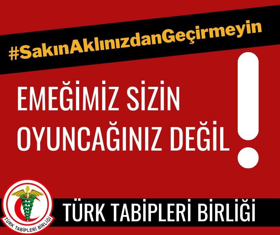 #SakınAklınızdanGeçirmeyin Emeğimizin karşılığını istiyoruz <a href="/drfahrettinkoca/">Dr. Fahrettin Koca</a> <a href="/saglikbakanligi/">T.C. Sağlık Bakanlığı</a> <a href="/TtbAhk/">TTB Aile Hekimliği Kolu TTB-AHEK</a> <a href="/AHEF2008/">AHEF</a>