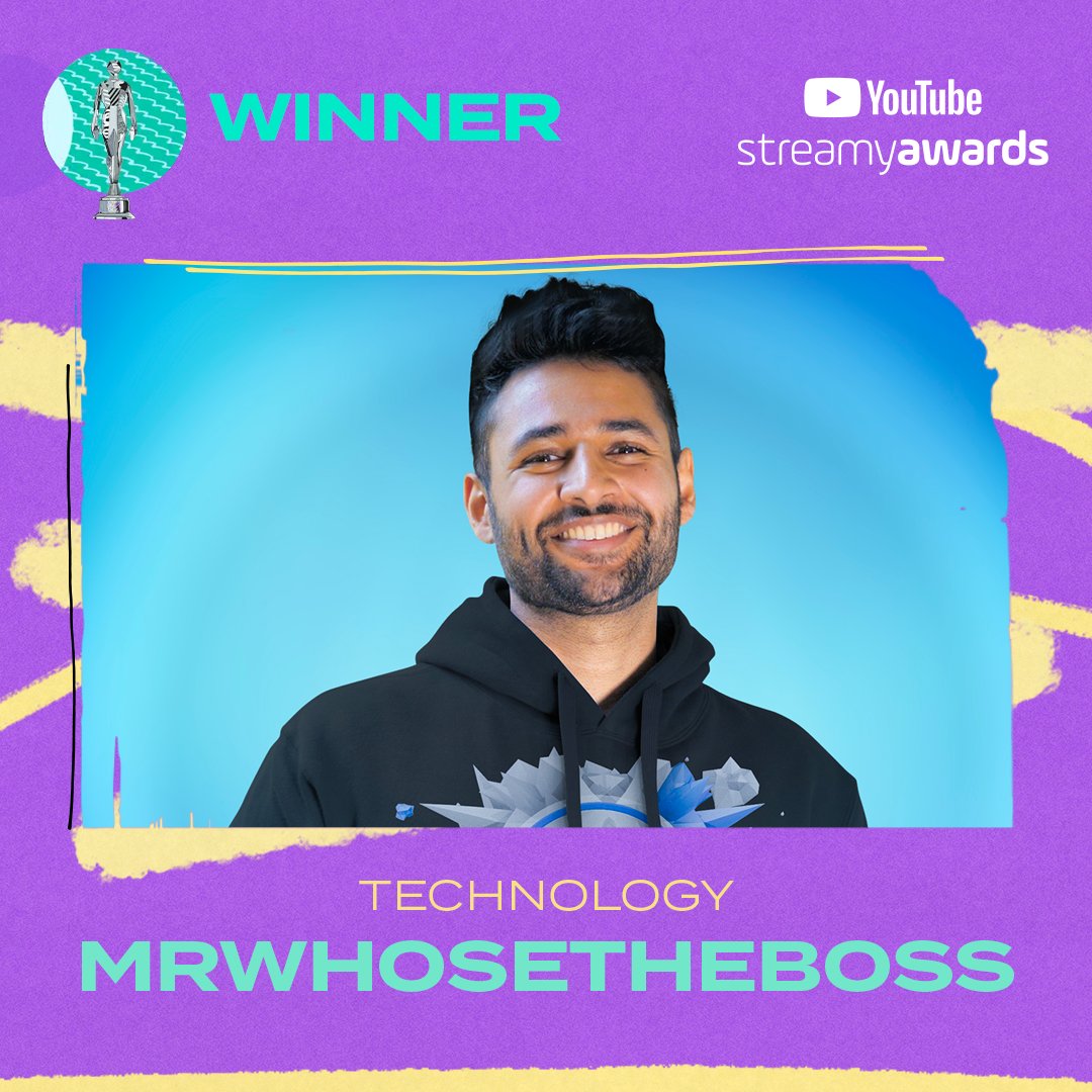 Arun Maini on Twitter "We WON Tech Channel of the year!! I woke up