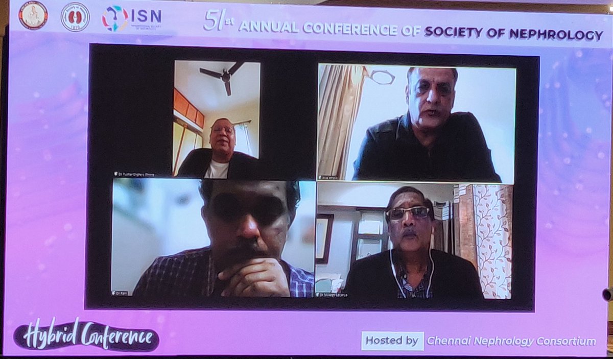 isncon2021's tweet photo. Closing out our scientific session is a debate on when to treat hepatitis C: Before or after renal transplantation 

Prof. Tushar Dighe and Prof. Ram Rapur take us through the merits and demerits of each approach #isncon https://t.co/Km5MHOwy2w