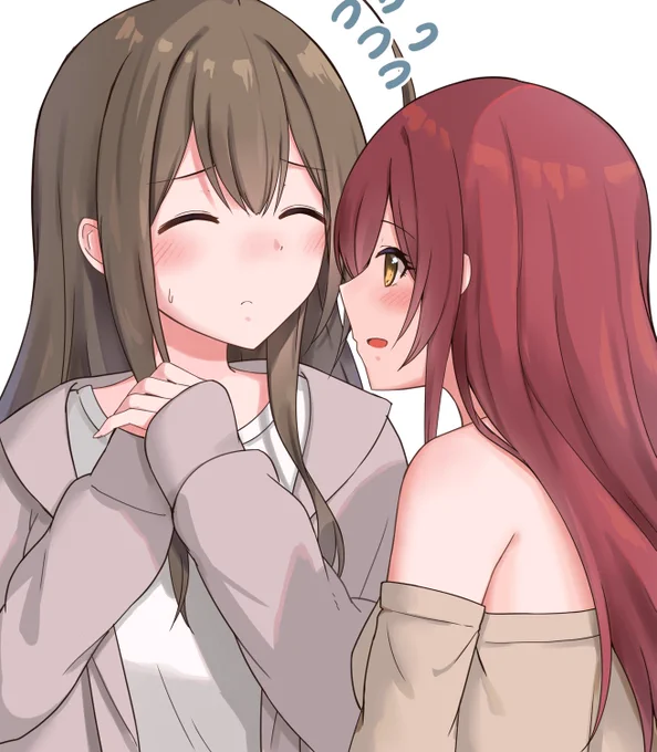 あまちゆ
キス待ち千雪さんが可愛いなってまじまじ見ちゃう甘奈

#シャニマス #大崎甘奈 #桑山千雪 
