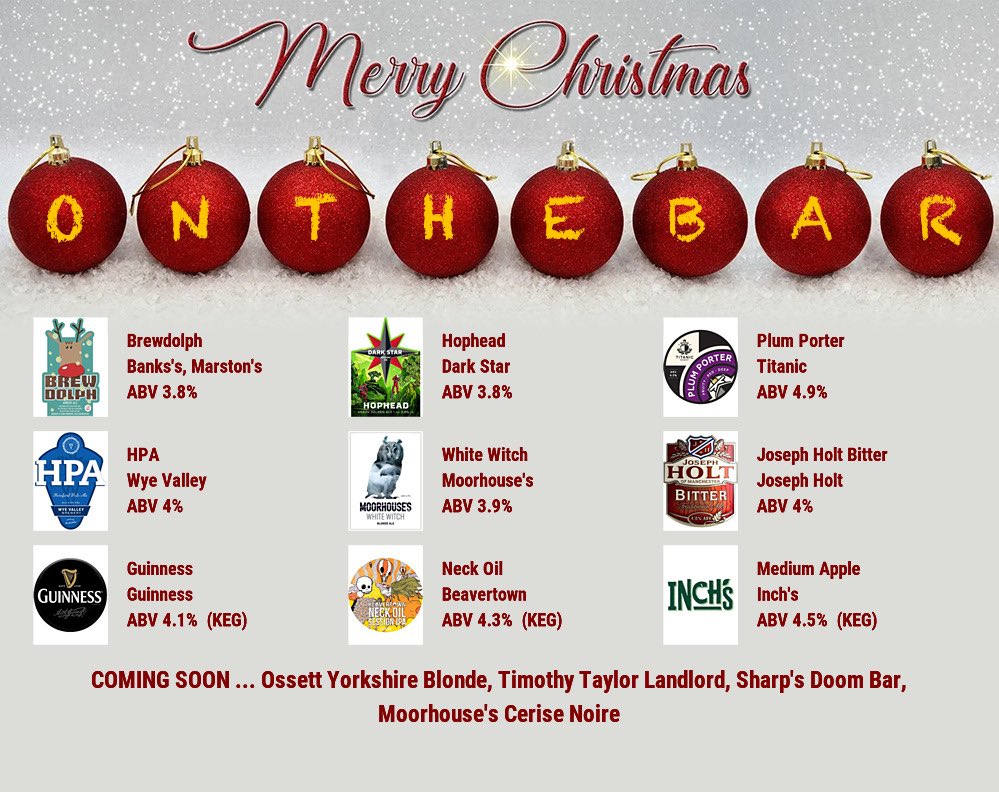 HouseWithNoName's tweet photo. On the bar today!
Beer Board: https://t.co/do9Lffl22U
@BankssBeer @Darkstarbrewco @TitanicBrewers @WyeValleyBrew @Moorhousesbrew @JosephHolt1849 @GuinnessGB @BeavertownBeer 
#RealAleFinder
⁦@BoltonCAMRA⁩ https://t.co/pVjo0z01IR