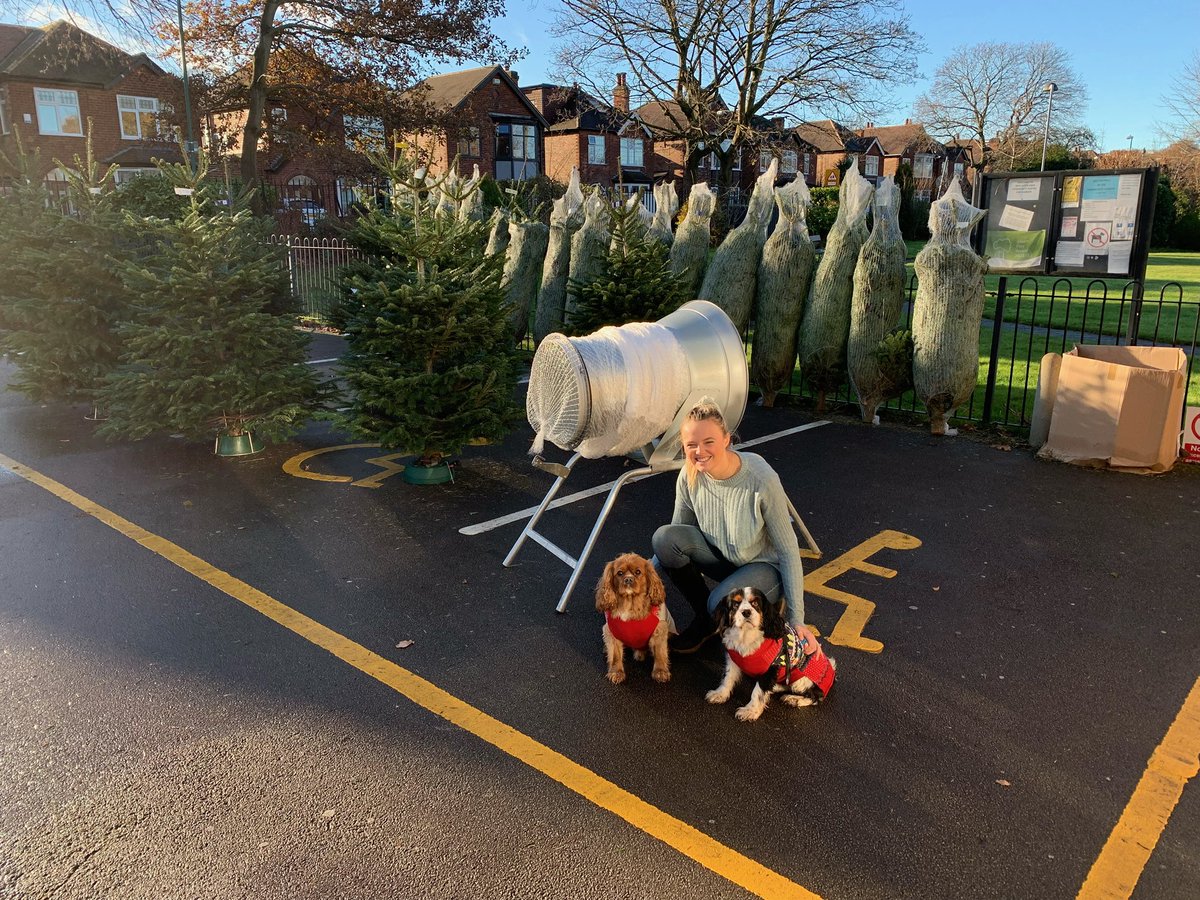 Today’s the final day and we’ve been joined by two of Santa’s helpers in their festive jumpers! Pop down to say hi and get your premium Nordmann Fir this afternoon before all trees are gone…and don’t forget £5 from every tree goes back to the community centre! 🎄