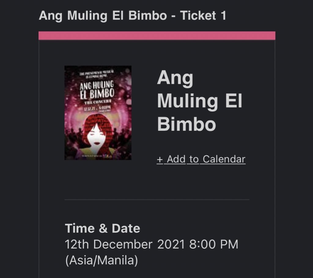 francesalexa's tweet photo. bought a ticket last minute. kahit online lang, iβll take it. huhu.
#AngMulingElBimbo https://t.co/YE3rWQ9Kd0