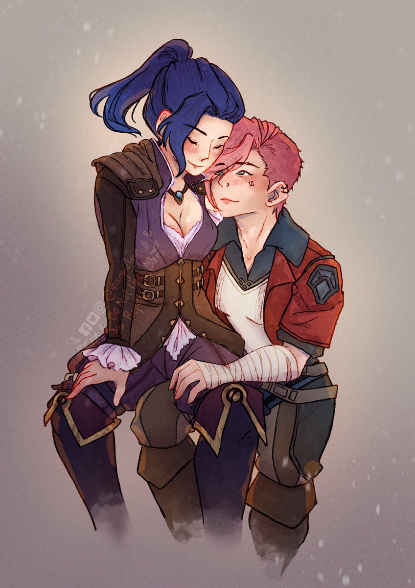 palabritadehada's tweet photo. They’re both the sweetest cupcakes 🧁❤️✨ No he podido evitarlo, son las dos preciosas y me encanta su dinámica, este dibu no va a ser lo único que haga de ellas, eso seguro 🥺🧡✨ #Arcane #VI #Caitlyn #cupcake #Caitvi #vilyn #LeagueOfLegends https://t.co/XclpNq2HJj