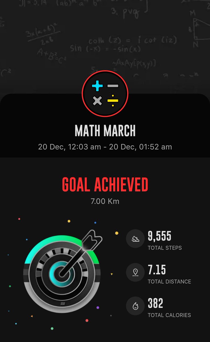 nfly_drago's tweet photo. @StepSetGo #9ksteps #7km #300cal #mathmarch https://t.co/PDND9omdqz
