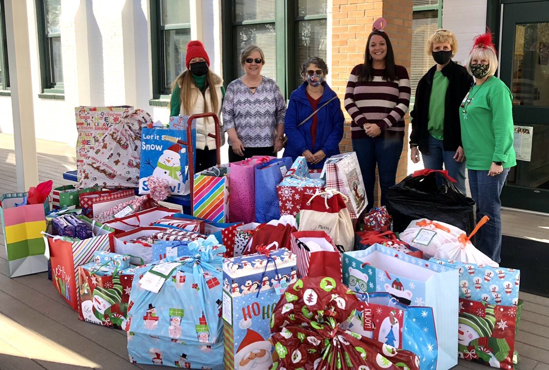 Retired Principal, Ms Sue Rueger is a shining example of “Once An Educator, Always An Educator.” Within Mott’s Landing Community, she rallies support each year for our #SeaStars!  $11,000 to support after school care &amp; tutoring and too many presents to count!  #weloveourcommunity