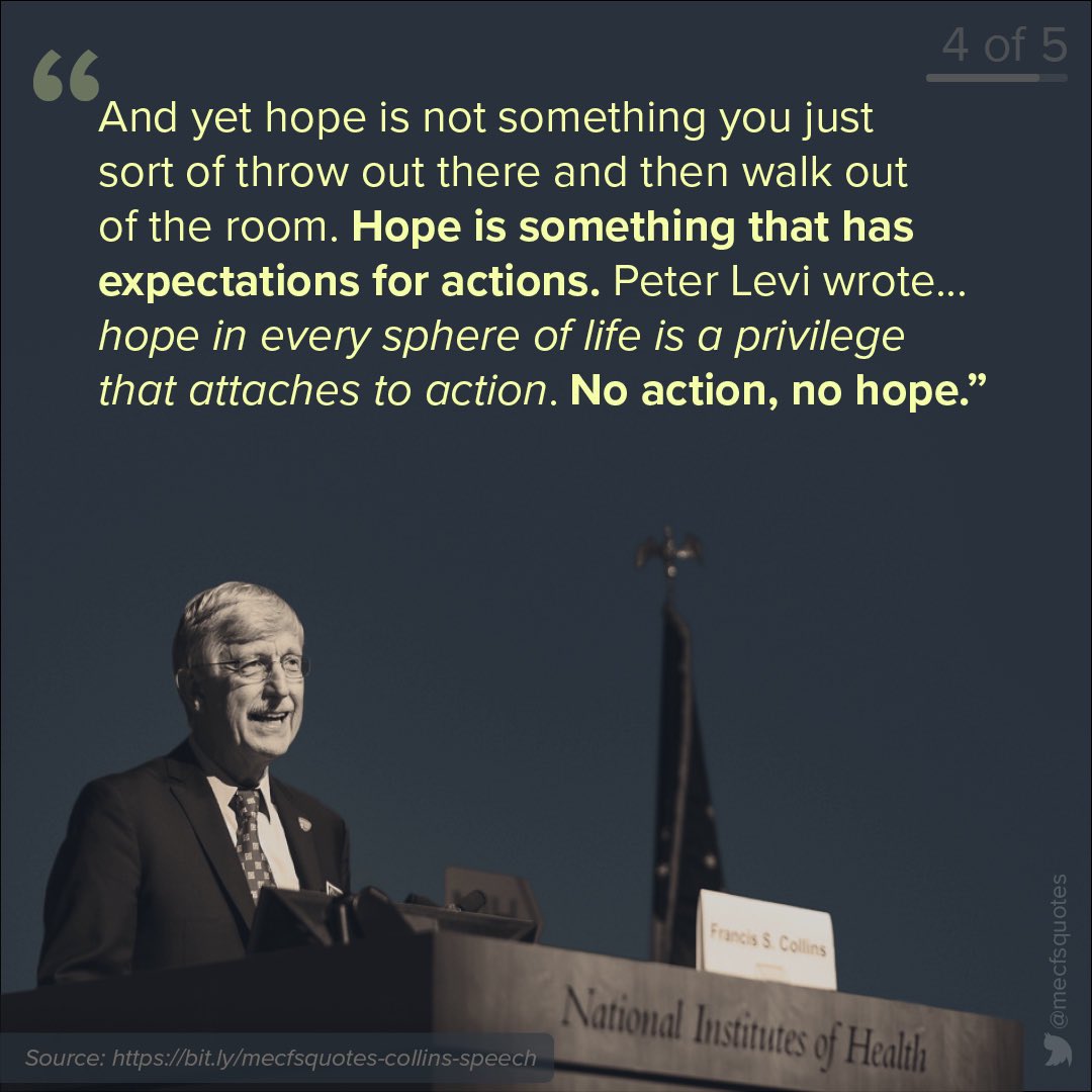 twoShaws's tweet photo. @NIHDirector @genome_gov In April of 2019 Dr. Francis Collins told people living w/ #MyalgicEncephalomyelitis, “No action, no hope.”
In FY 2020, @NIH spending on #MEcfs was <$13 million. That’s not “action”. Please.
NIH can’t solve a complex disease by spending pennies.
#ThisIsNIH #WeDeserveBetter https://t.co/R6zWYoGGfM