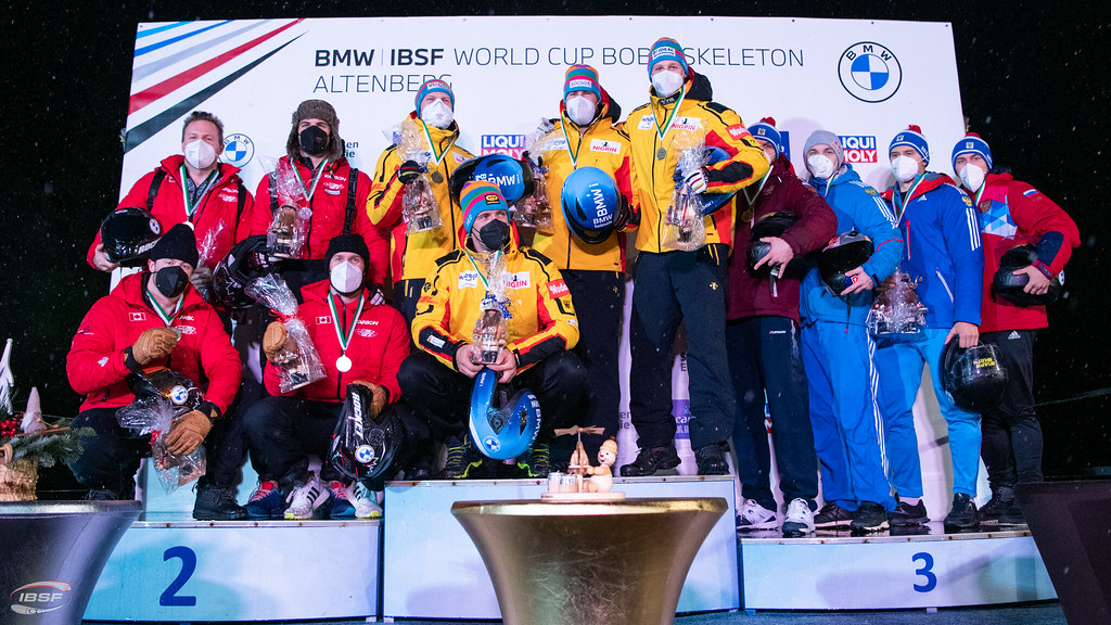 Team <a href="/justinkripps/">Justin Kripps</a> claims silver in Altenberg 🥈

It’s the best finish of the season for the 4-man bobsleigh squad 💨

Race into the details ➡️ bit.ly/3sobFgT

📸 <a href="/IBSFsliding/">IBSF</a>