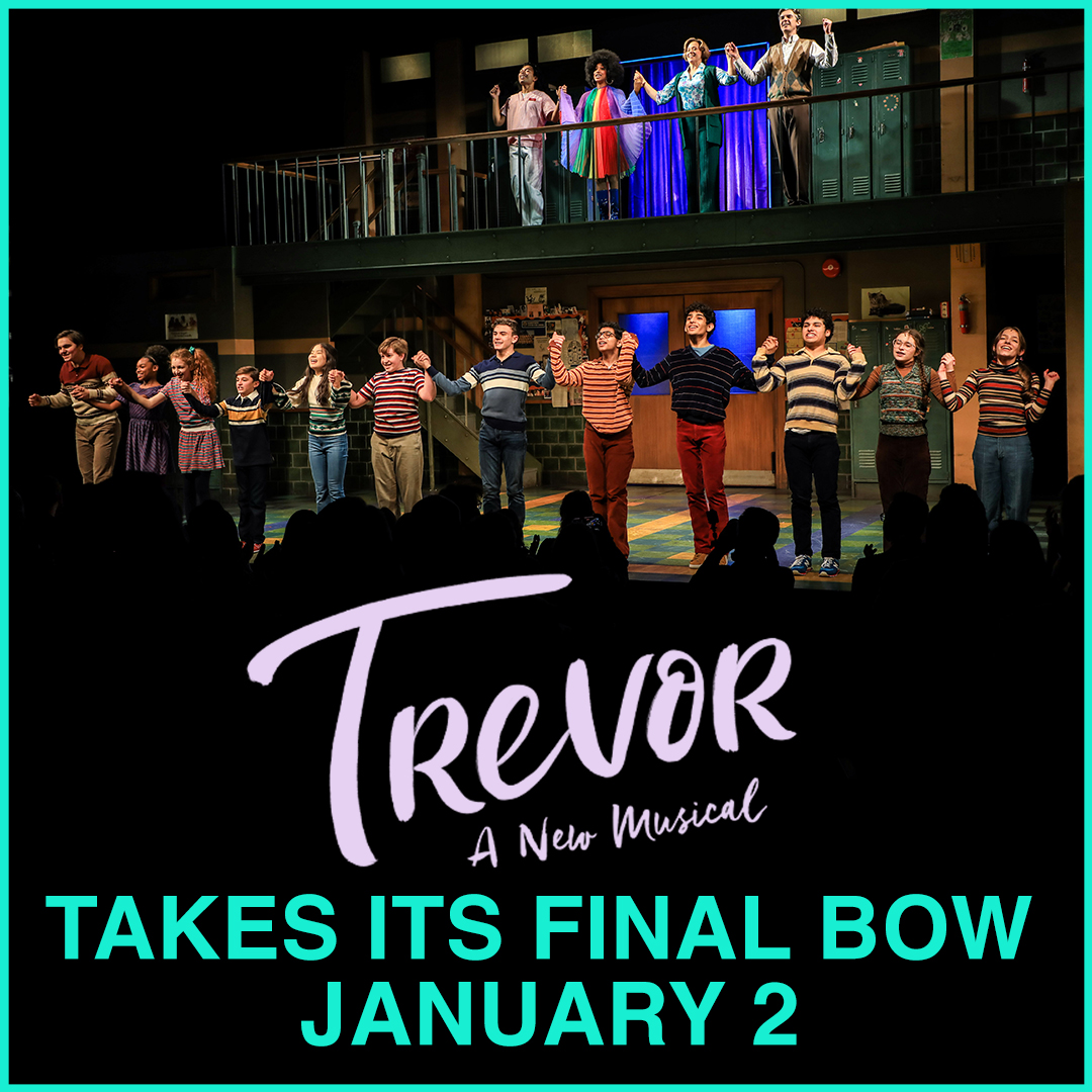 #TrevorMusical fans: thank you so much for your love and support here in New York City. We take our final bow at Stage 42 on January 2. 

We hope that there ain't no mountain high enough to keep you from getting to us before then. Until then... on with the show!