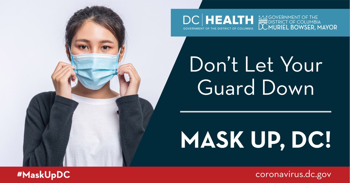 _DCHealth's tweet photo. It’s the holiday season and there’s so much to do. Don’t let your guard down. Keep yourself safe by wearing a mask and getting your booster shot. #MaskUpDC https://t.co/piCk6uQAc5