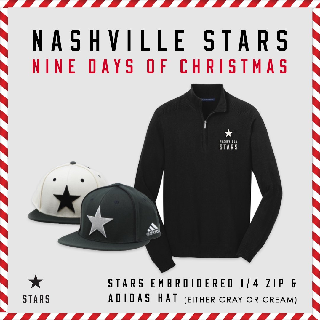 NashvilleStars's tweet photo. Day 5: STARS EMBROIDERED ¼ ZIP AND ADIDAS HAT GIVEAWAY! To enter (each counts as one entry): 1) LIKE this tweet, 2) TAG a friend in the replies, 3) RT this tweet

Winner will be announced tomorrow at 11 AM CT.

*Must be following @NashvilleStars to be eligible. https://t.co/EMQTT2NUiP