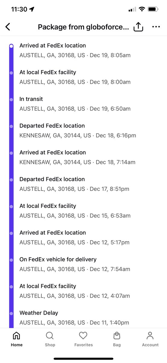 Tito295's tweet photo. @FedExHelp I’ve heard as long as their is activity they won’t lose money from the vendors. It’s it’s been 11 days now I’ve seen fedex trucks in my neighborhood and yet mine is being played hot potato with. Why won’t y’all admit you lost my package so I can get a new one. https://t.co/dwYUibHZiB