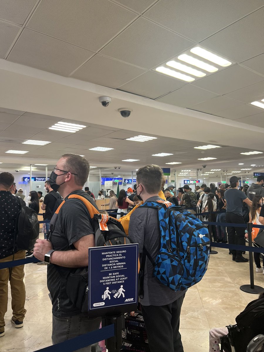 Managed to arrive at Cancun safely although the airport immigration scenario has been off-putting, crowded and zero social distance in the queue! The hope to keep safe from Omicron through and after the upcoming week has intensified. #safeholidays #besafe #avoidCOVID
